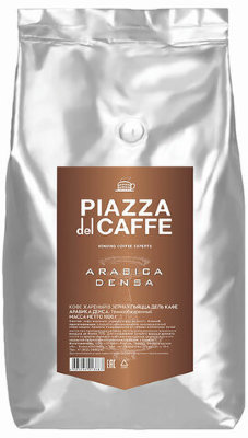 Кофе в зернах PIAZZA DEL CAFFE "Arabica Densa", натуральный, 1000 г, вакуумная упаковка, 1368-06