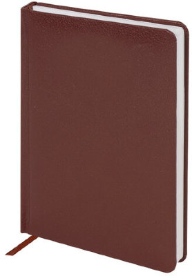 Ежедневник недатированный МАЛЫЙ ФОРМАТ (100x150 мм) А6, BRAUBERG "Profile", 136 л., коричневый, 111690