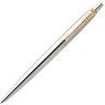 Набор PARKER "Jotter Stainless Steel GT": шариковая ручка синяя и перьевая ручка, 2093257