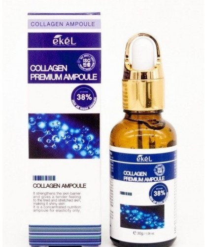 EKEL Collagen Premium Ampoule - Ампульная сыворотка для лица с коллагеном, 30 гр.