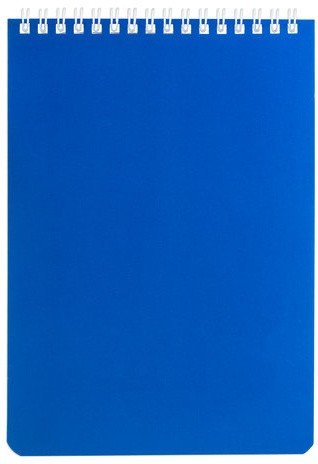 Блокнот А5, 60 л., гребень, перфорация на отрыв, лакированный, BRAUBERG, Синий, 145х212 мм, 111274