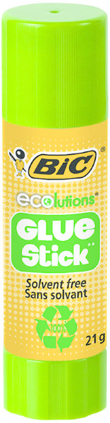 Клей-карандаш Bic "Ecolutions", 21г, с яблочным запахом