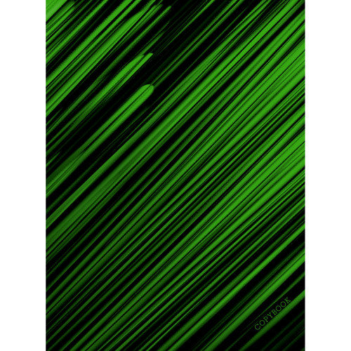 Канц-Эксмо Тетрадь А4 80л кл. скрепка "Зеленые полосы" глянц.лам, печать по металл.пленке ТГ4804458