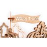 Механический 3D-пазл из дерева Wood Trick Карусель