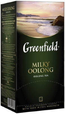 Чай GREENFIELD (Гринфилд) "Milky Oolong" ("Молочный улун"), улун с добавками, 25 пакетиков по 2 г, 1067-15