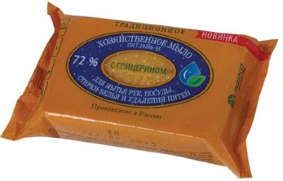 Мыло хозяйственное 72%, 150 г (ЭФКО) "Традиционное", с глицерином, в упаковке