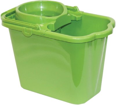 Ведро 9,5 л, с отжимом (сетчатый), пластиковое, цвет зеленый, (моп 602584, -585), IDEA