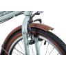 Велосипед NOVATRACK 20" складной, AURORA, светло-бирюзовый, Shimano 6 speed, TY21/RS35