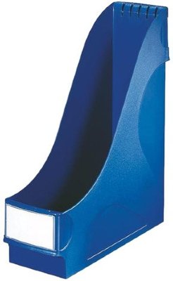Лоток вертикальный для бумаг LEITZ, ширина 95 мм, синий
