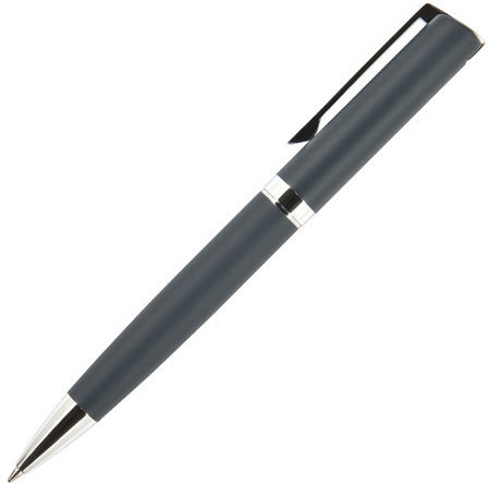 Ручка шариковая BRUNO VISCONTI Milano, металлический корпус серый, узел 1 мм, синяя, индивидуальная упаковка, 20-0227