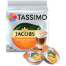 Кофе в капсулах JACOBS "Latte Macchiato Caramel" для кофемашин Tassimo, 8 шт. х 7 г + капсулы с молоком 8 шт. х 26,5 г, 8052186