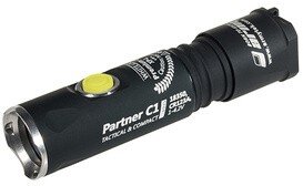 Фонарь светодиодный тактический Armytek Partner C1 Pro v3, 800 лм, 1-CR123A