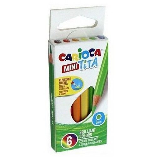 Carioca_Corvina Карандаши цвет. 6цв "Carioca Mini Tita" пластиковые 42322