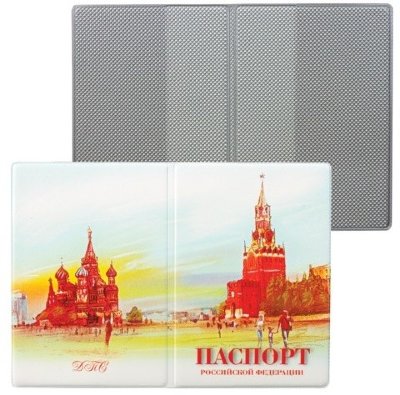 Обложка для паспорта, ПВХ, полноцветный рисунок, дизайн ассорти, ДПС
