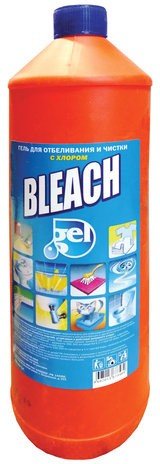 Средство для отбеливания и чистки тканей 1 л, Белизна BLEACH (Блич), гель