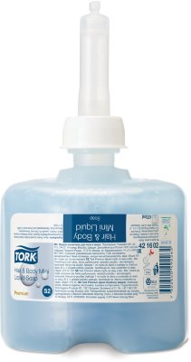 Картридж с жидким мылом-гелем одноразовый TORK (Система S2) Premium, 0,475 л