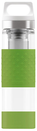 Термобутылка Sigg H&C Glass WMB Midnight (0,4 литра), зеленая