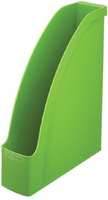 Лоток вертикальный для бумаг LEITZ "Plus", ширина 78 мм, зеленый