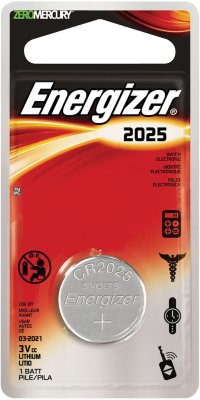 Батарейка Energizer, CR 2025, литиевая, 1 шт., в блистере