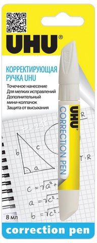 Ручка-корректор UHU, 8 мл, металлический наконечник