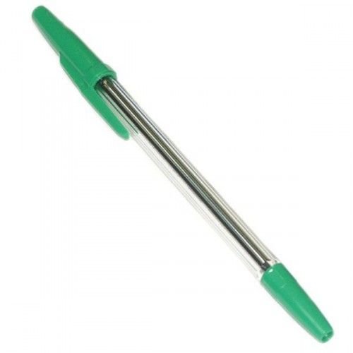 Erich Krause Ручка шар. ЕК R-301 1,0мм CLASSIC зелёная, прозр.пласт.корп. 43187