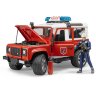 Bruder Внедорожник Land Rover Defender Station Wagon Пожарная с фигуркой 02-596