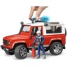 Bruder Внедорожник Land Rover Defender Station Wagon Пожарная с фигуркой 02-596