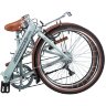 Велосипед NOVATRACK 24" AURORA, складной, сталь, голубой, Shimano 6 скор., TY21/RS35/SG-6SI