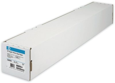 Рулон для плоттера, 610 мм х 45 м х втулка 50,8 мм, 90 г/м2, белизна CIE 168%, Bright White InkJet HP C6035A