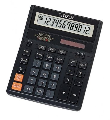 Калькулятор Citizen настольный SDC-888Т проф. 12 разр. двойное питание
