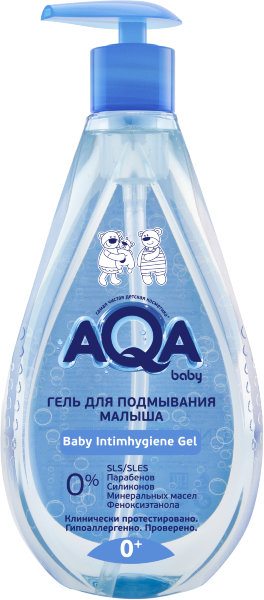 AQA baby NEW! Гель для подмывания малыша, 400 мл