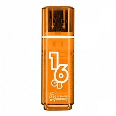 Smartbuy Флеш-драйв 16 GB USB 2.0 Smartbuy Glossy series Orange SB16GBGS-Or