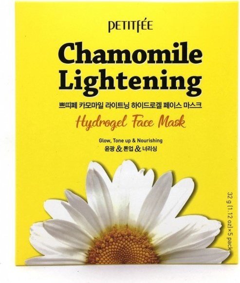 Осветляющая гидрогелевая маска для лица с экстрактом ромашки Chamomile Lightening Hydrogel Face Mask 1pcs