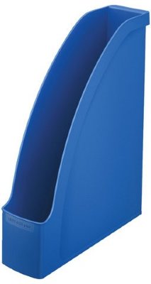 Лоток вертикальный для бумаг LEITZ "Plus", ширина 78 мм, синий