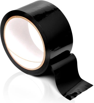 Черная самоклеющаяся лента для связывания Pleasure Tape - 10,6 м.