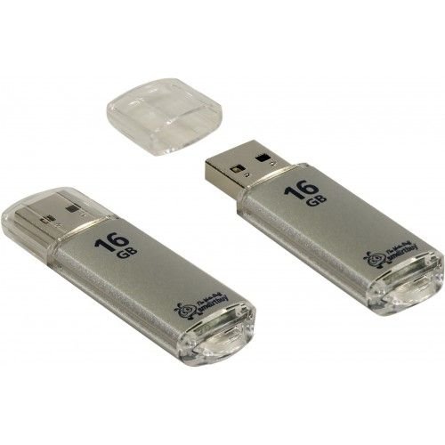 Smartbuy Флеш-драйв 16 GB USB 2.0 Smartbuy V-Cut Silver SB16GBVC-S