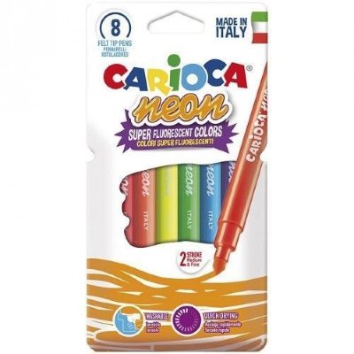 Carioca_Corvina Фломастеры 8цв "Carioca NEON" 42785