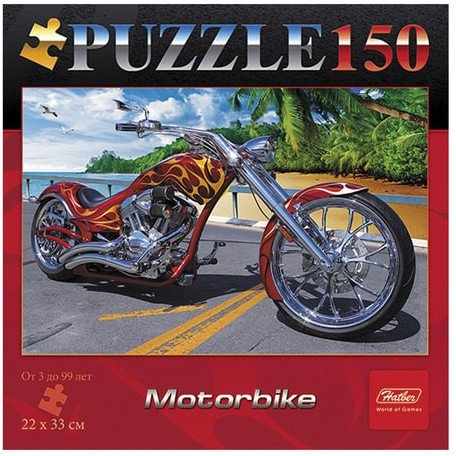 Пазл STANDARD, 150 элементов, А4, "Motor Bike", 220х330 мм, 150ПЗ4 03344