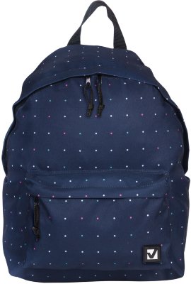 Рюкзак BRAUBERG универсальный, сити-формат, темно-синий, "Полночь", 20 литров, 41х32х14 см