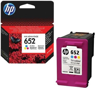 Картридж струйный HP (F6V24AE) DeskJet 2135/3635/3835/4535/4675/1115, №652, цветной, оригинальный ресурс 200 стр.