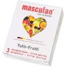 Жёлтые презервативы Masculan Ultra Tutti-Frutti с фруктовым ароматом - 3 шт.