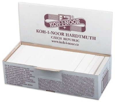 Мел белый KOH-I-NOOR, набор 100 шт., квадратный