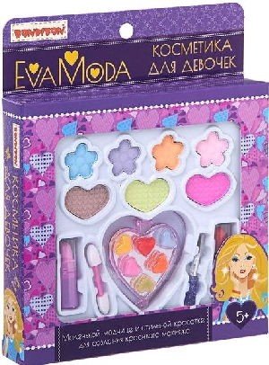 Н-р дет.дек.косметики Bondibon Eva Moda BOX 22*18*3см тени д