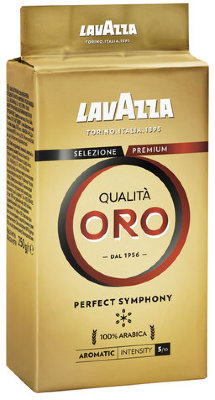 Кофе молотый LAVAZZA "Qualita Oro", арабика 100%, 250 г, вакуумная упаковка, 1991