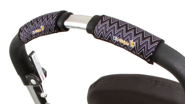Чехлы Choopie CityGrips на ручки для универсальной коляски(318 ZigZag Black серый)