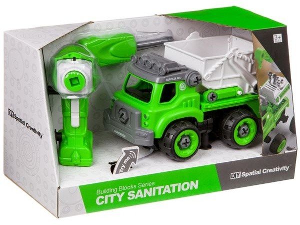 Конструктор-машина на р/у, CITY SANITATION , BOX 33x13,5x19,2 см, арт. LM8042-YZ-1.