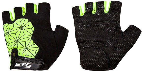 Перчатки STG Replay unisex   черно/зеленые. размер M