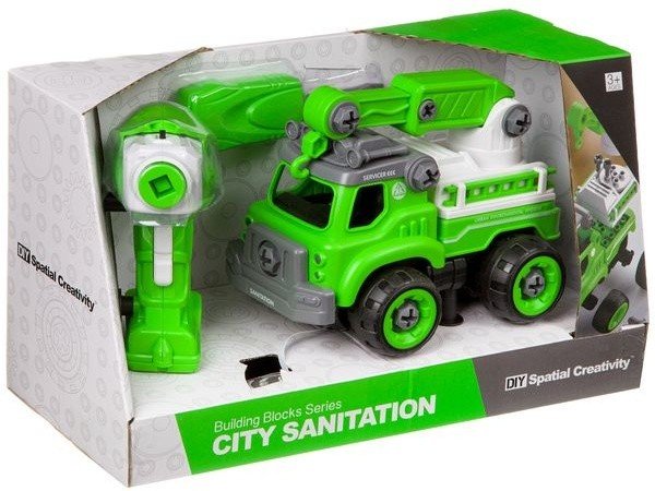 Конструктор-машина на р/у, CITY SANITATION , BOX 33x13,5x19,2 см, арт. LM8044-YZ-1.