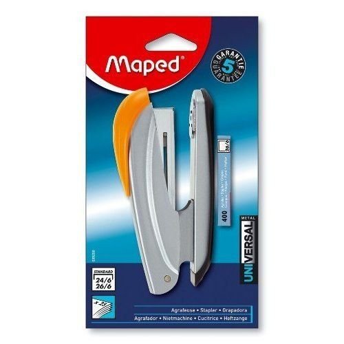 Maped Степлер MAPED №24/6 и 26/6 на 25 листов, 400 скоб, металл., настольный 039200
