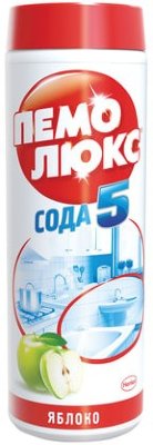 Чистящее средство 480 г, ПЕМОЛЮКС Сода-5, "Яблоко", порошок